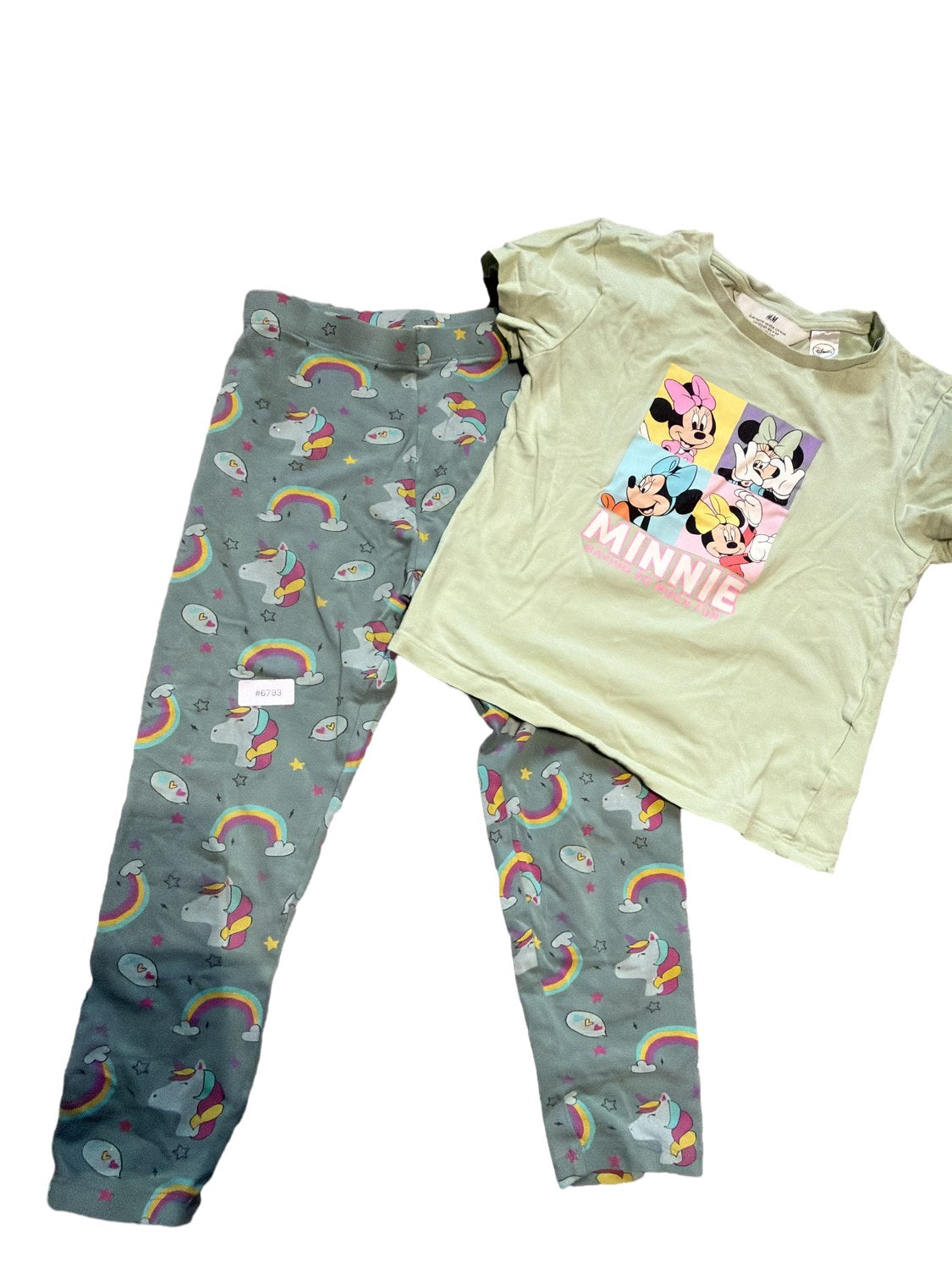 Minnie T-Shirt und Regenbogenhose - Gr. 110