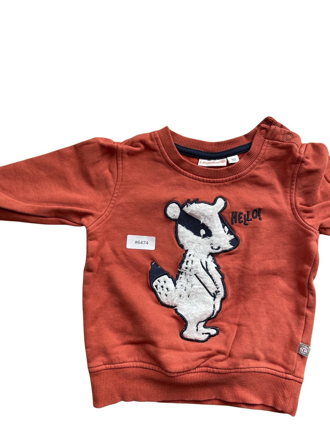 Süsser Sweatshirt mit Tiermotiv - Gr. 92