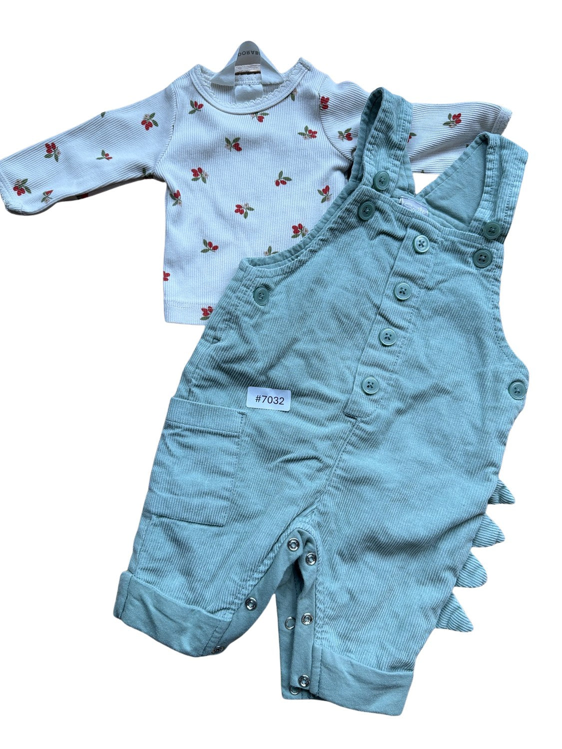 Set Blumenshirt und Latzhose - Gr. 50