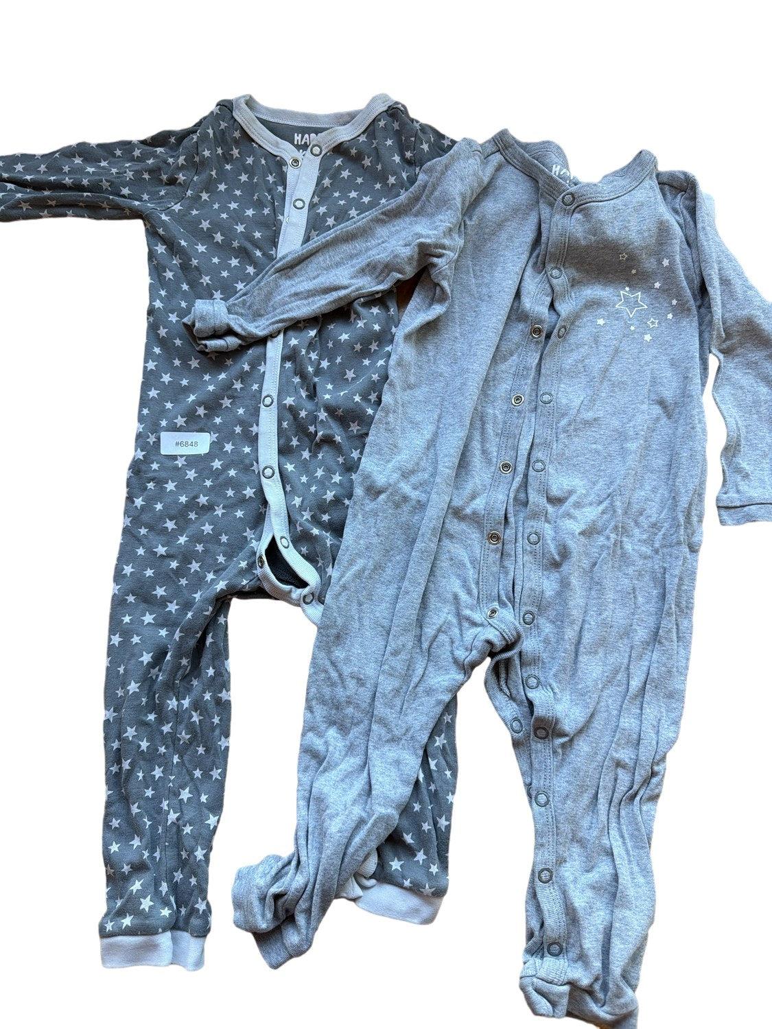 2-Pack Onesies with Star Pattern - Size 86