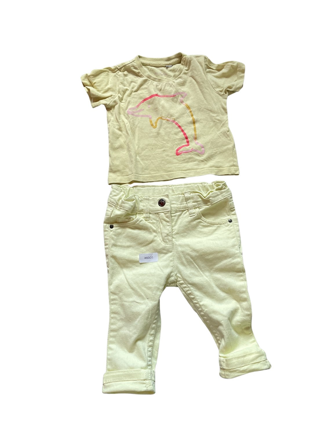 Set mit Delfin T-Shirt - Gr. 74