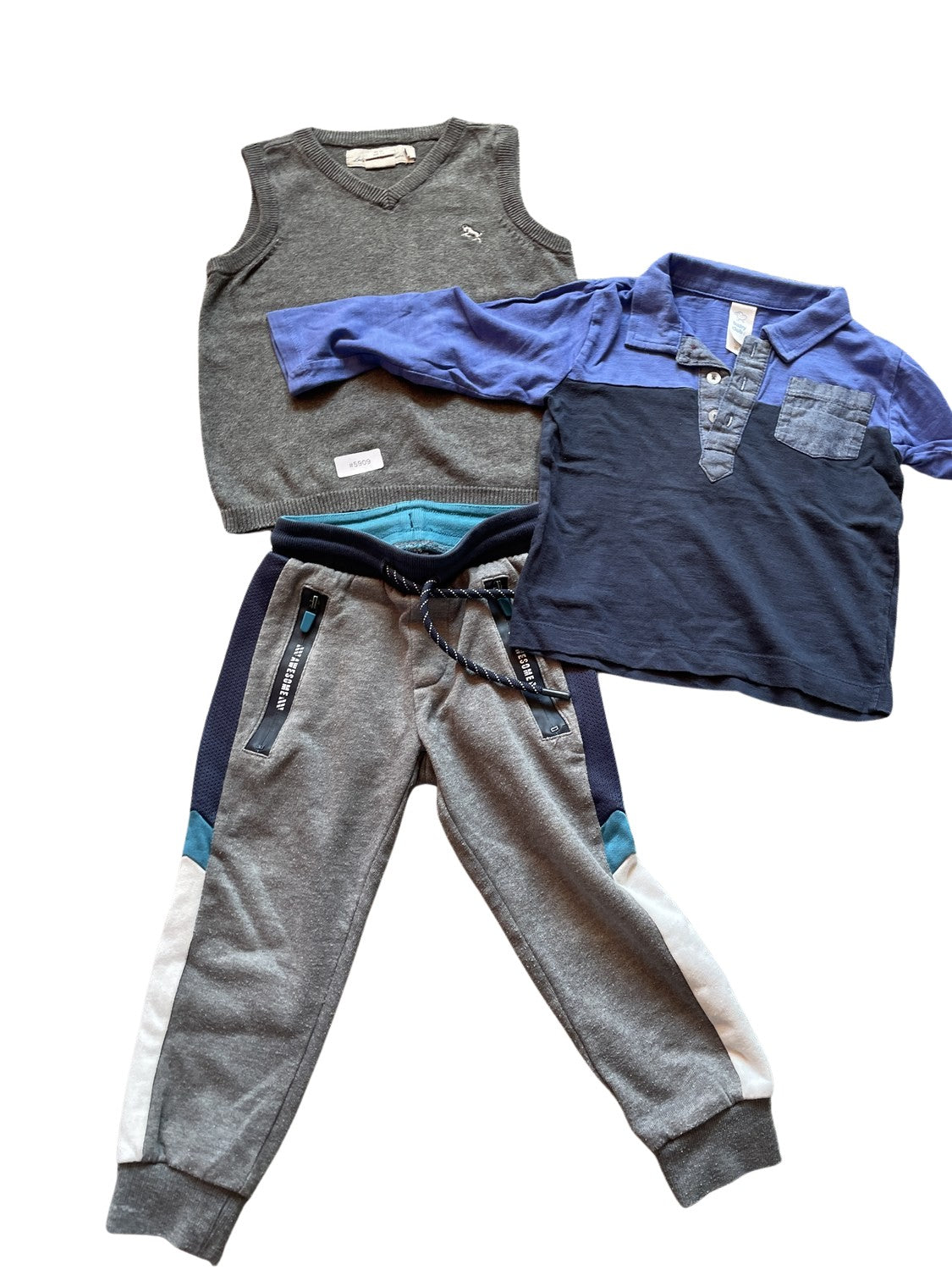 Set aus Pullover, Shirt und Jogginghose - Gr. 86