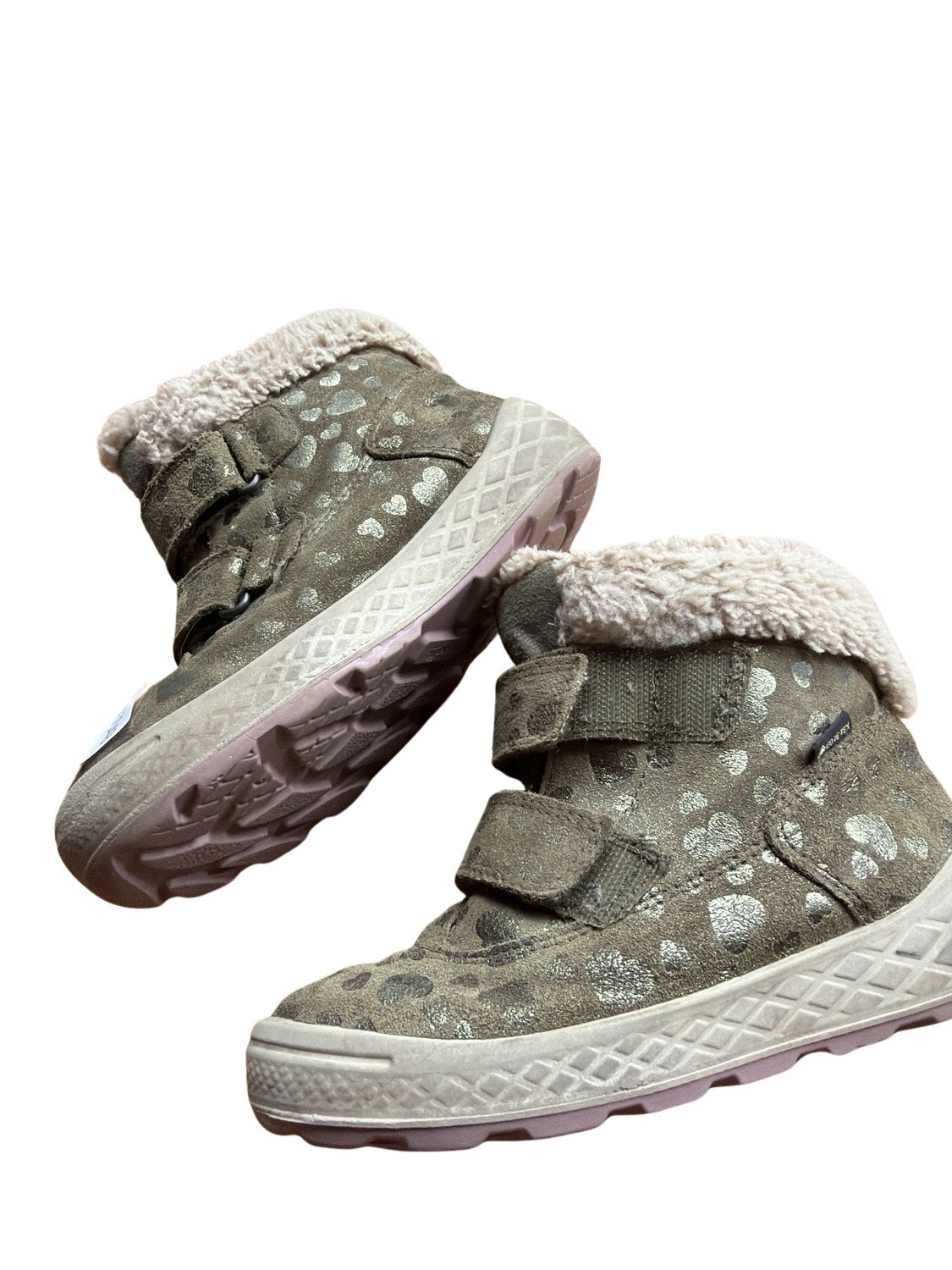 Warme Stiefel mit Herzen - Gr. 29