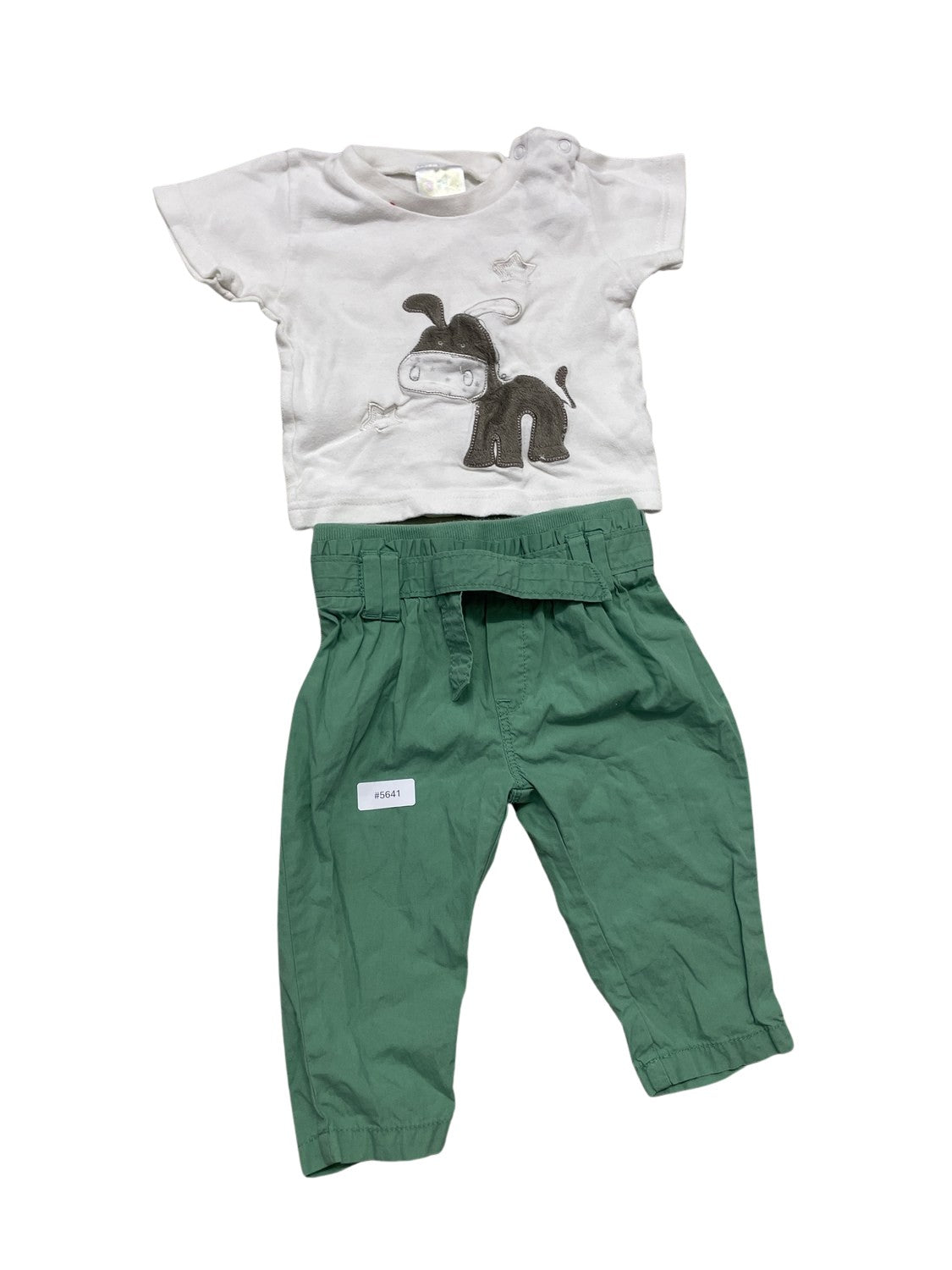 Set T-Shirt und Hose mit Esel-Motiv - Gr. 74