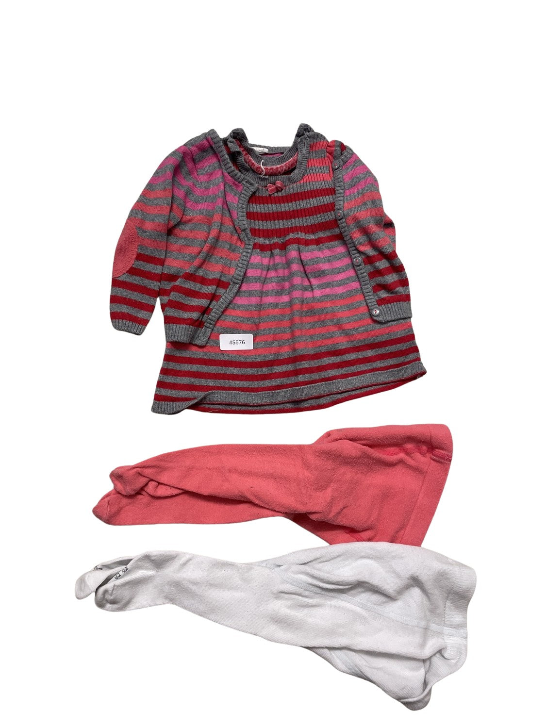 Set Kleid Mit Strumpfhose - Gr. 92