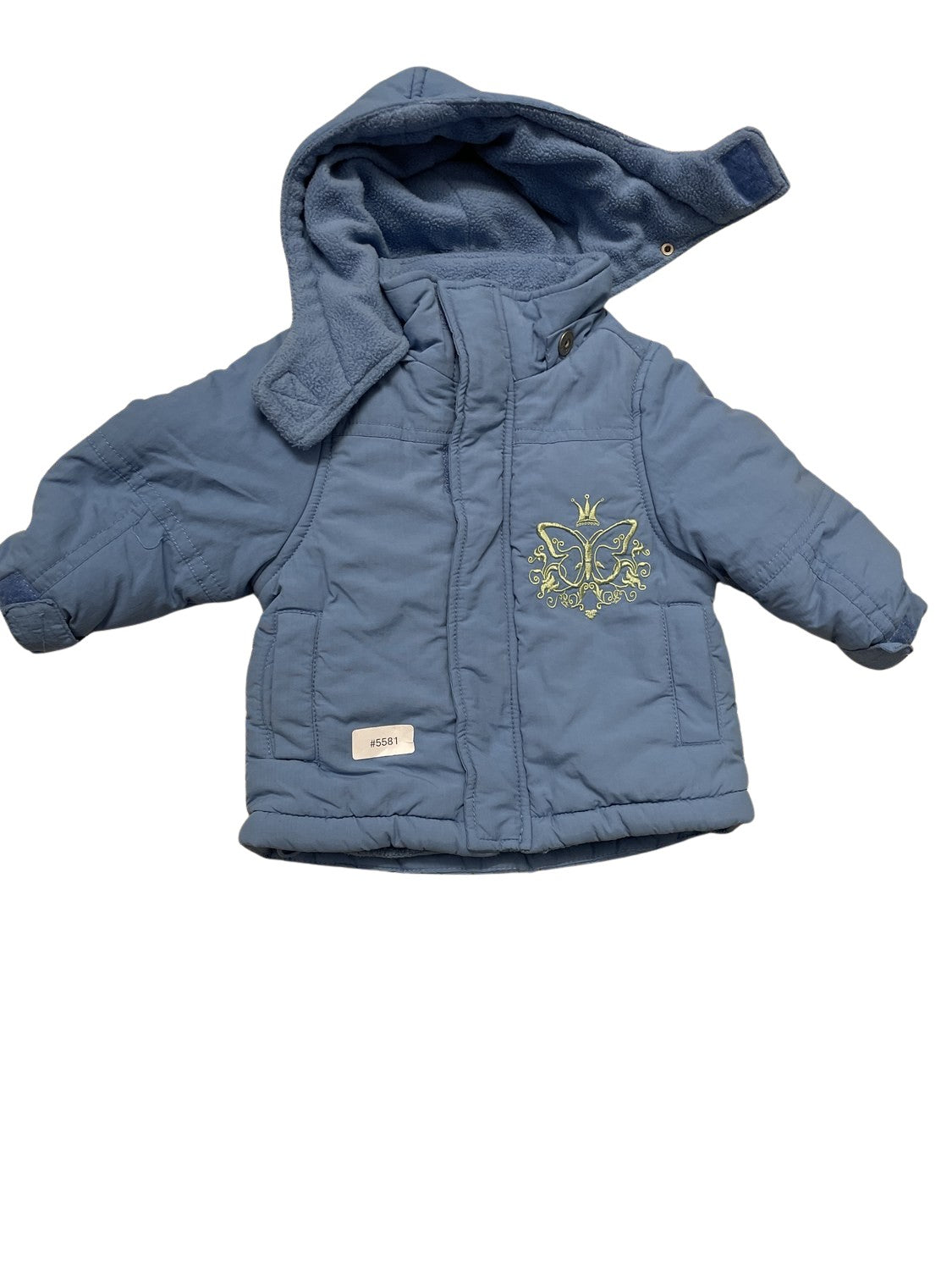 Blaue Jacke mit Kapuze - Gr. 62
