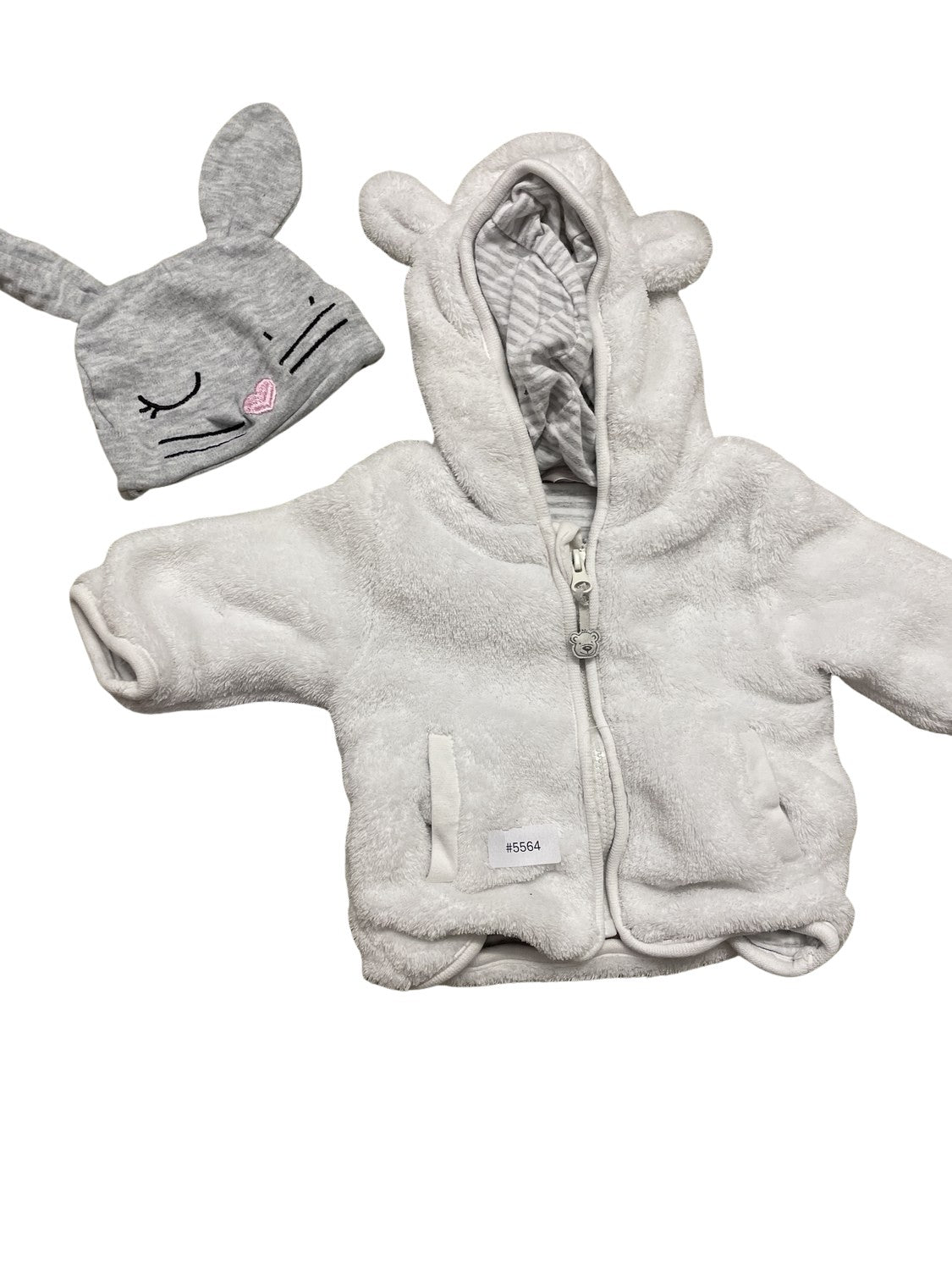 Fleecejacke mit Mütze - Gr. 50