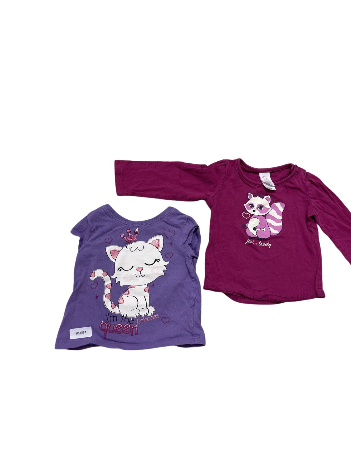2er Bundle Langarmshirts mit Tiermotiv - Gr. 74