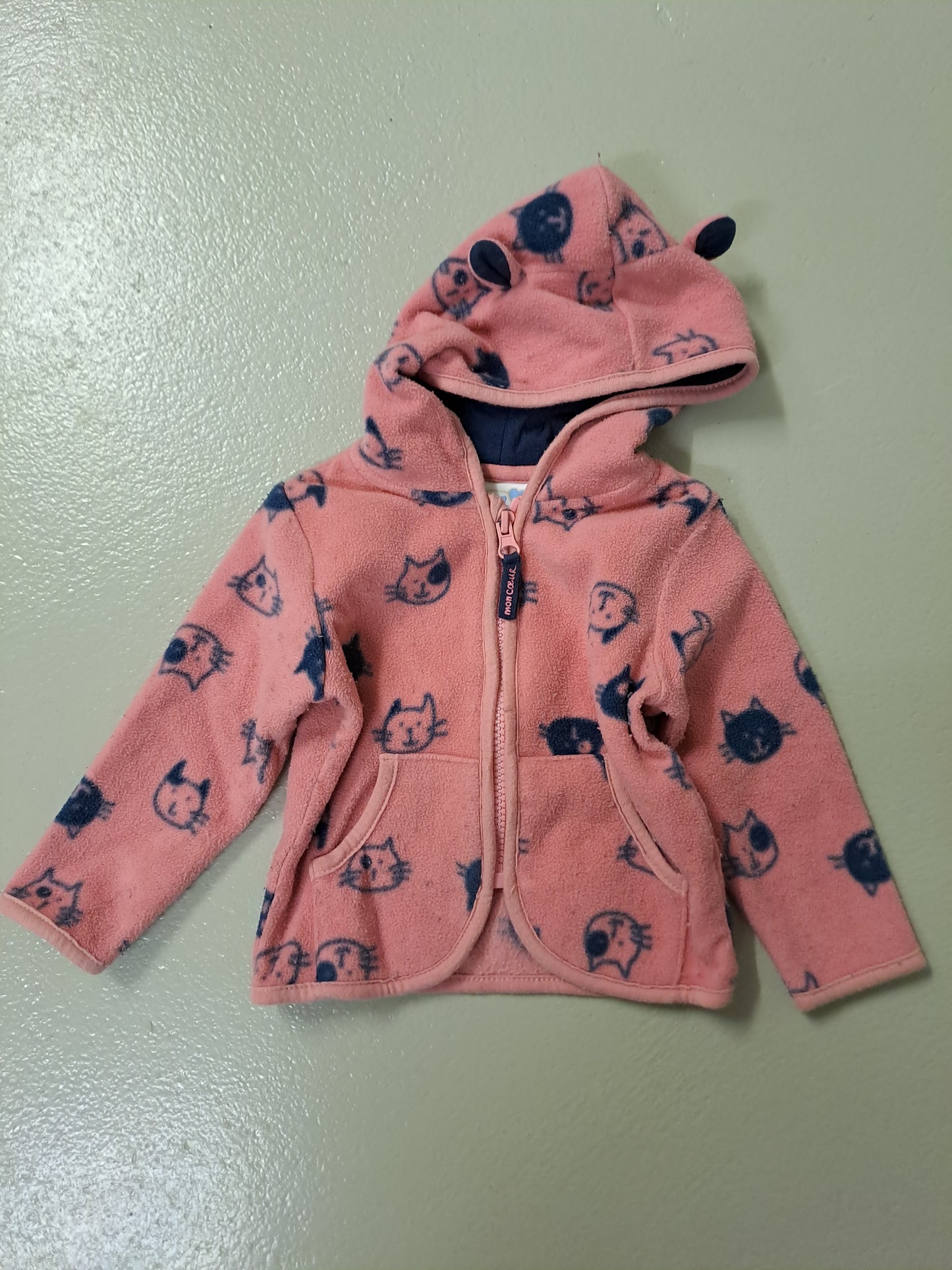 Fleecejacke Katzen - Gr. 68