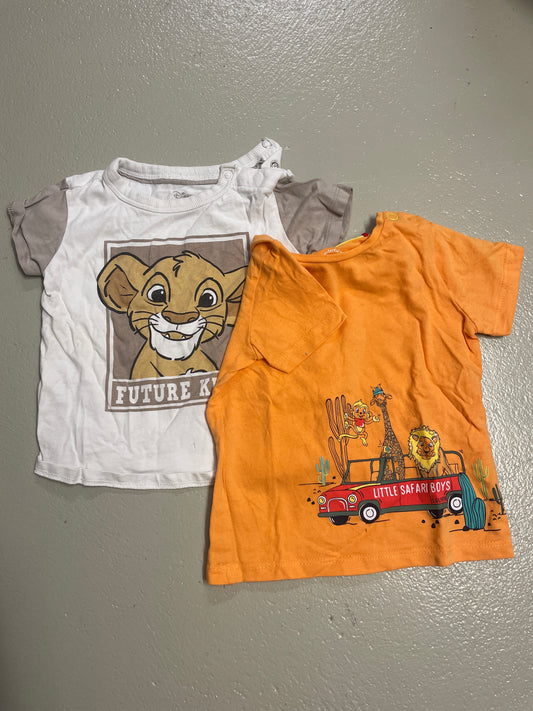 2er Bundle - T-Shirt mit Motiv - Gr. 80