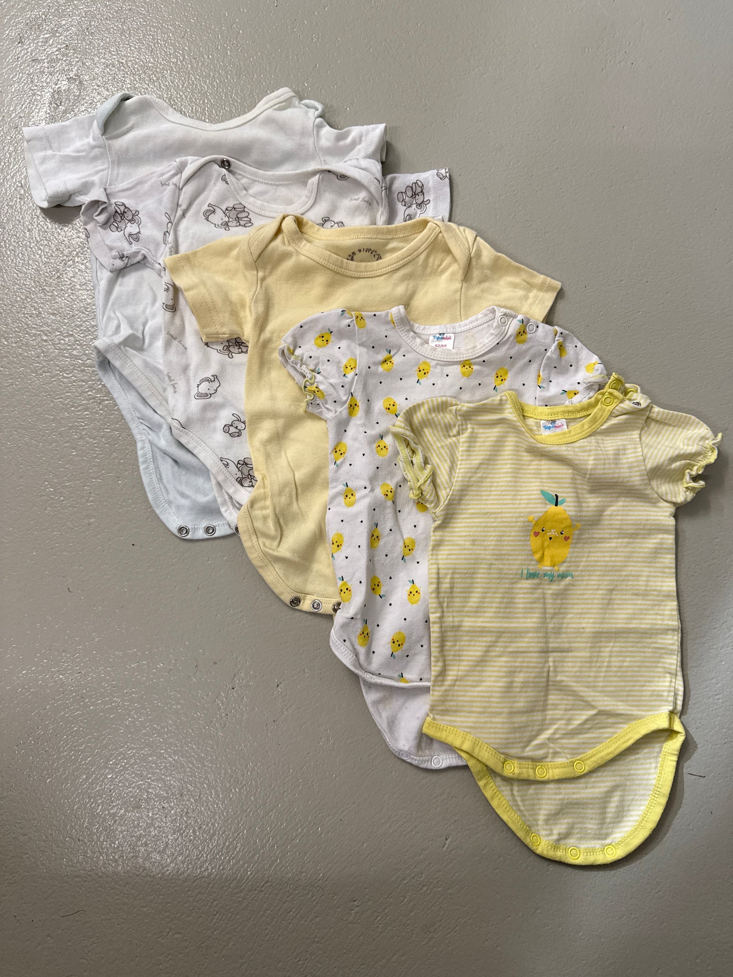 5er Bundle - Body kurz - Gr. 62/68