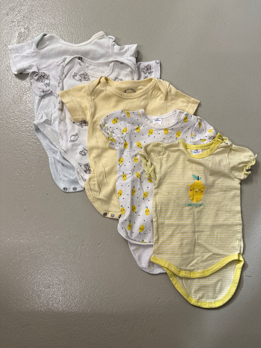 5er Bundle - Body kurz - Gr. 62/68