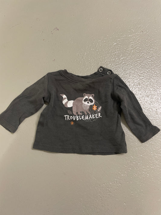 Shirt Waschbär - Gr. 50/56