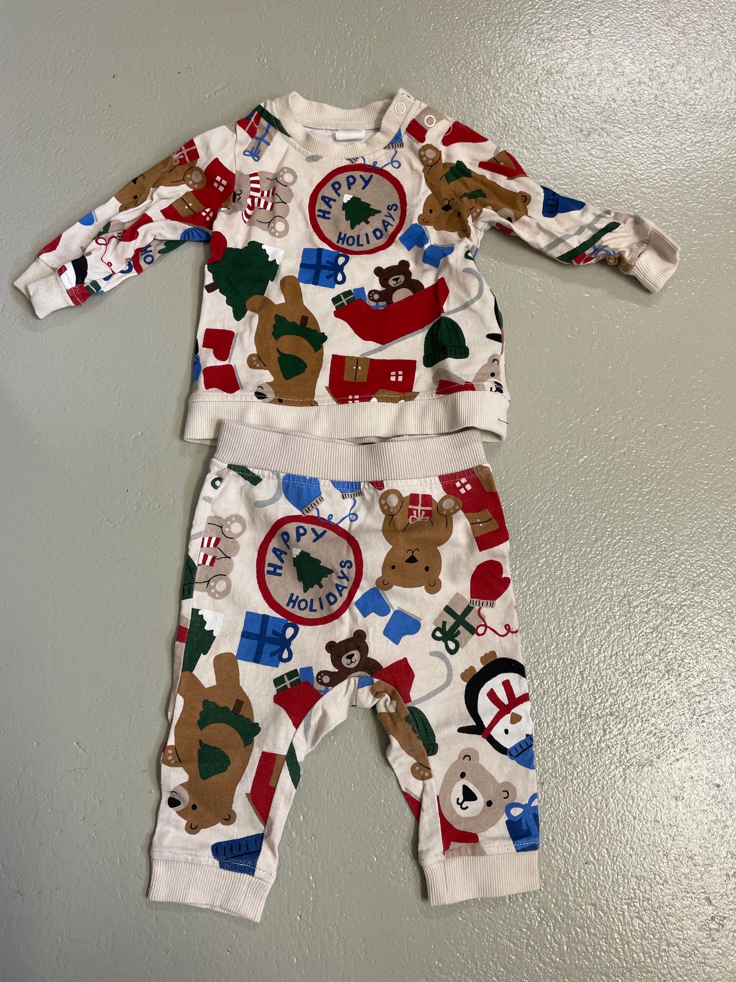 2er Set - Weihnachts Jogginganzug - Gr. 68