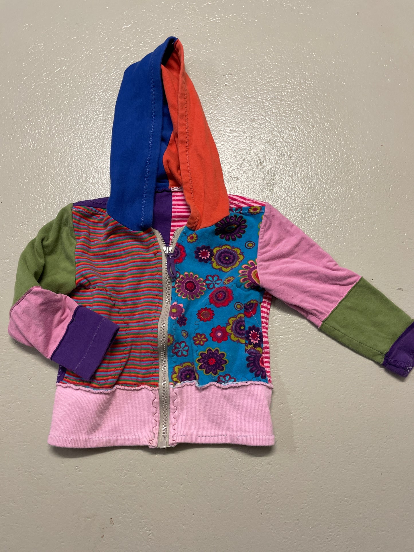 Joggingjacke bunt (selbstgemacht) - Gr. 98