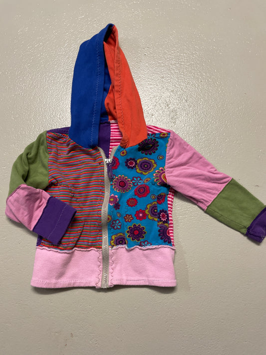 Joggingjacke bunt (selbstgemacht) - Gr. 98