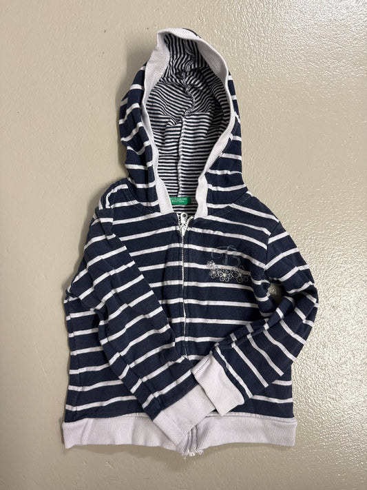 Jacke Glitzerblumen - Gr. 92