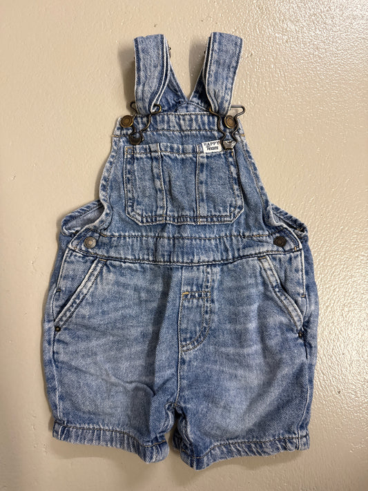 Jeans kurze Latzhose - Gr. 92