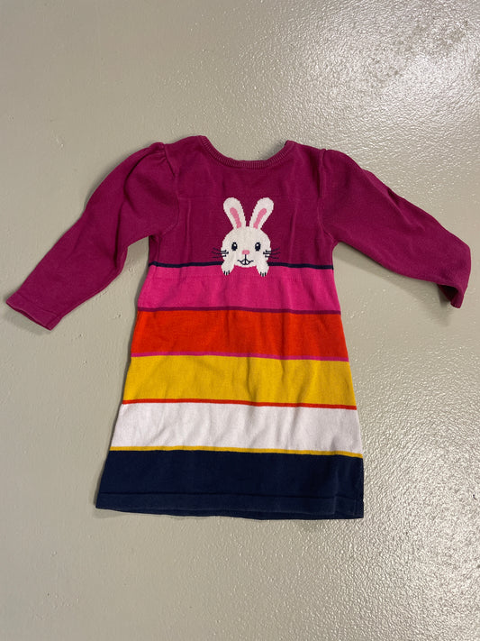 Kleid lang Hase - Gr. 86