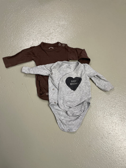 2er Bundle - Body/Wickelbody lang - Gr. 56