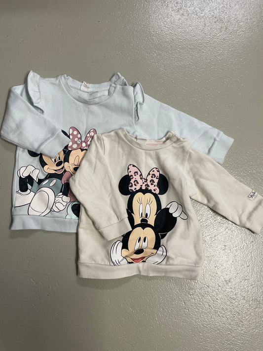 2er Bundle - Pullover Mickey & Minnie Mouse - Gr. 80