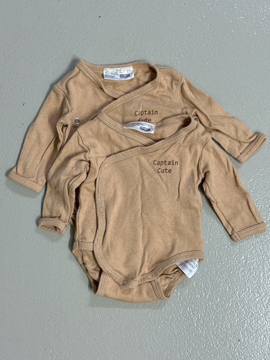 2er Bundle - Body (Wickel) lang - Gr. 50