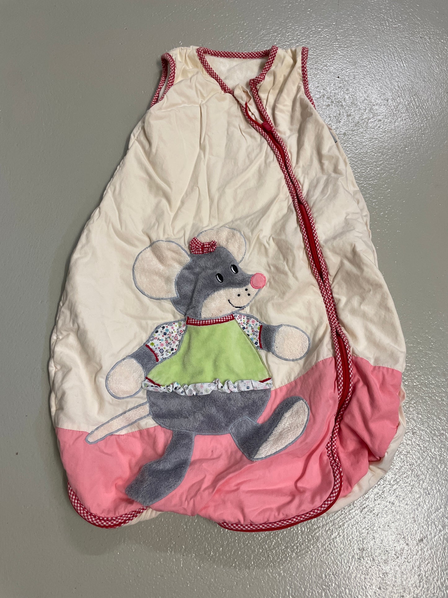 Schlafsack kurz Maus - Gr. 74