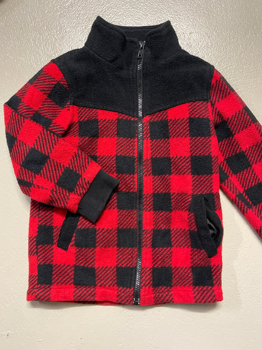 Fleecejacke kariert - Gr. 110