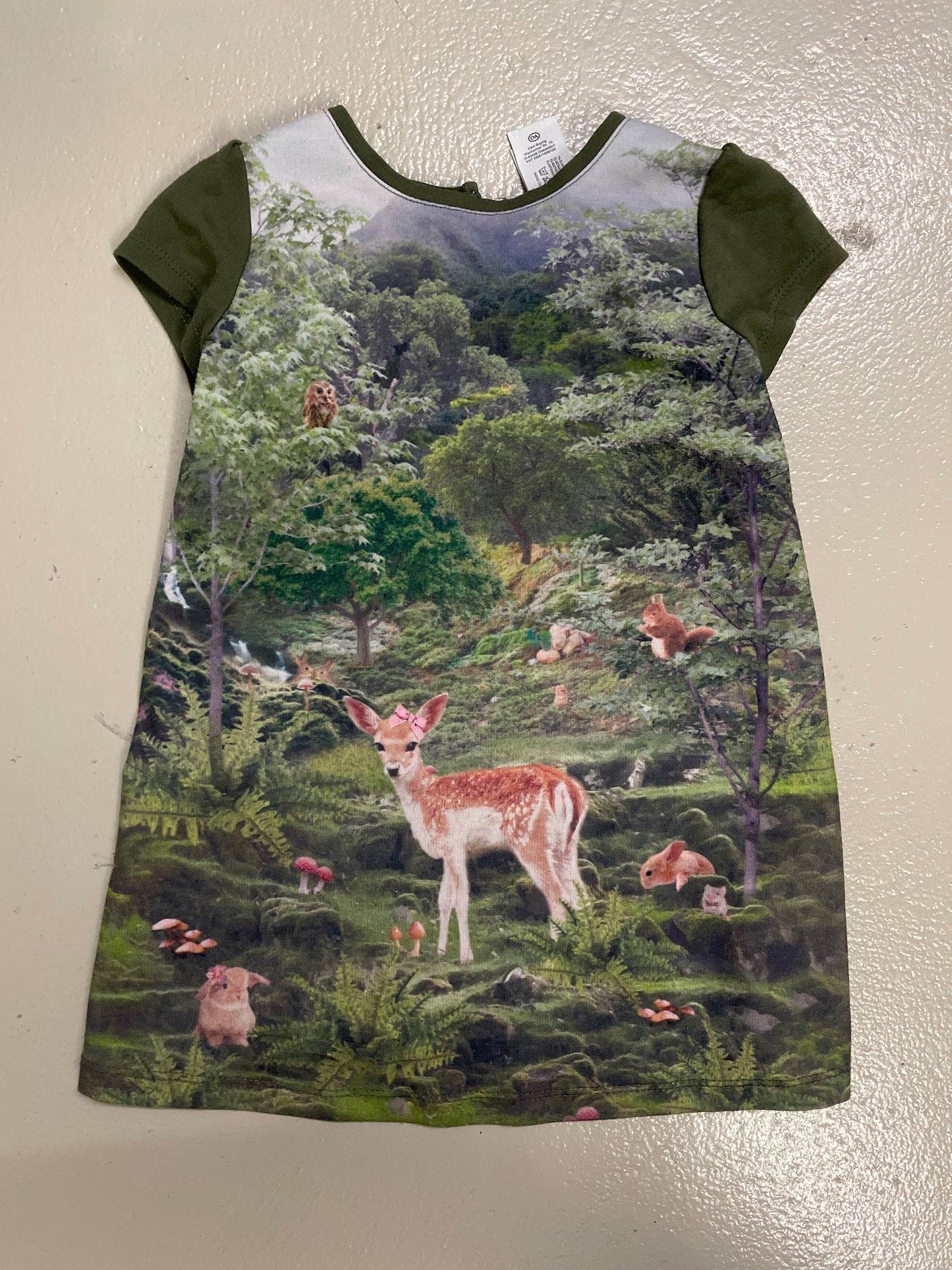 Kleid kurz Reh - Gr. 98