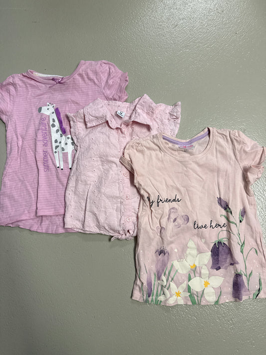 3er Bundle - T-Shirt/Bluse - Gr. 98