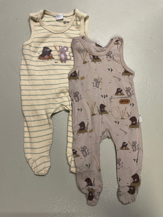 2er Bundle - Strampler kurz - Gr. 68