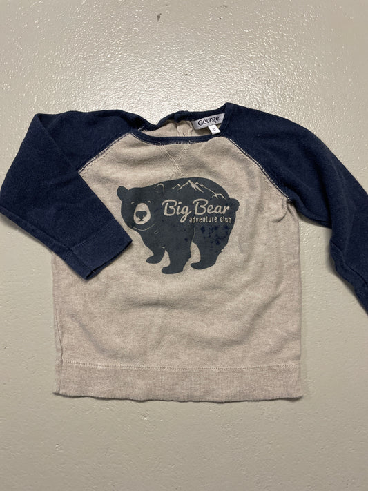 Pullover Bär - Gr. 98