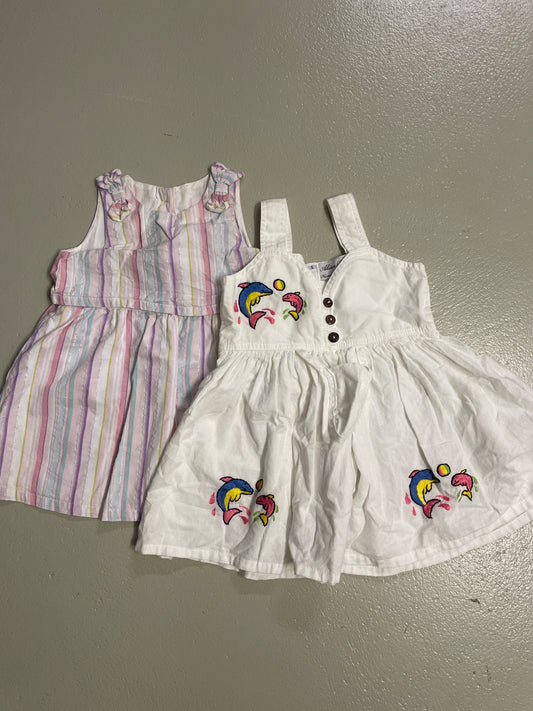 2er Bundle - Kleider kurz - Gr. 80