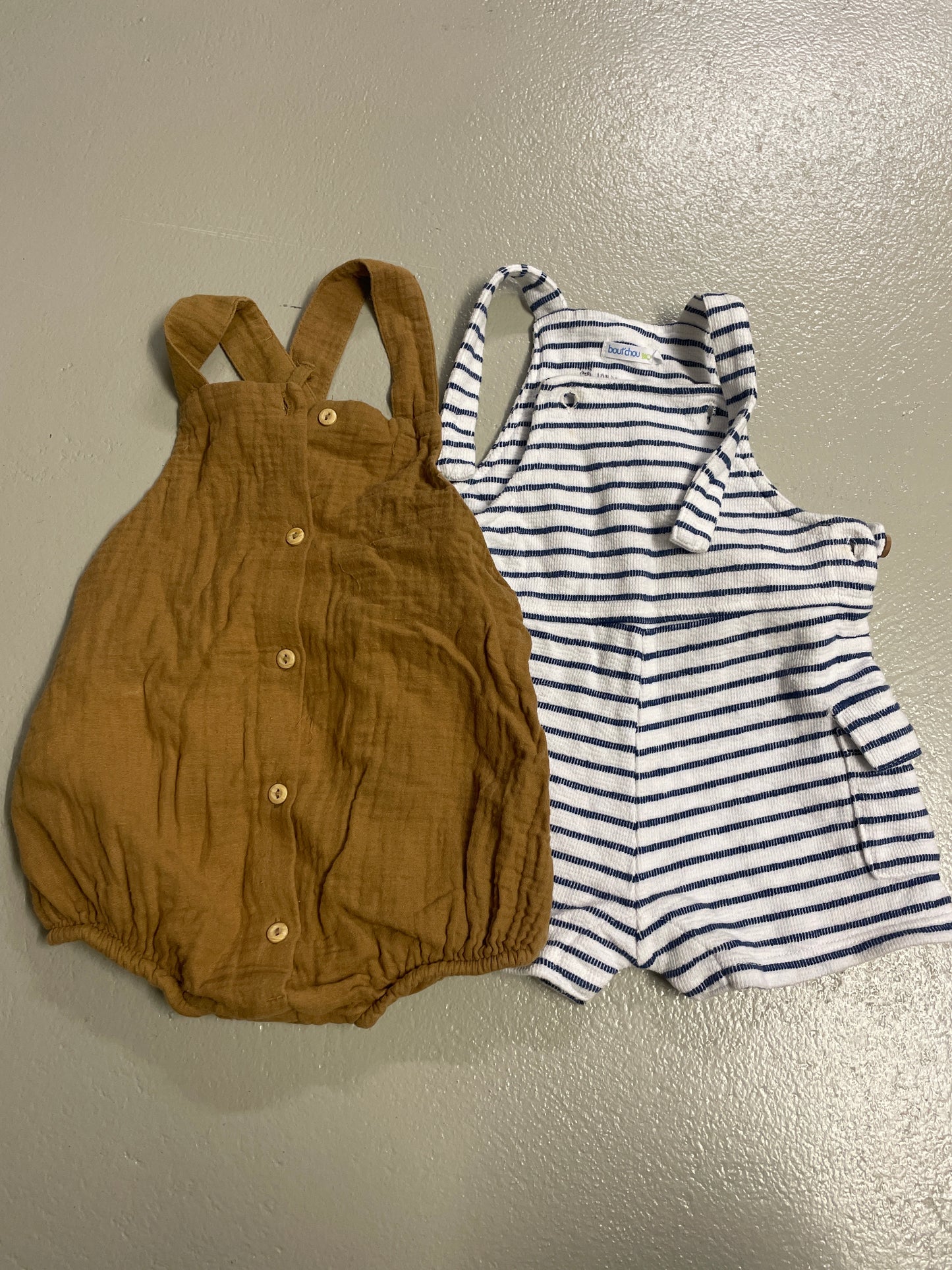 2er Bundle - Latzhosen kurz - Gr. 80