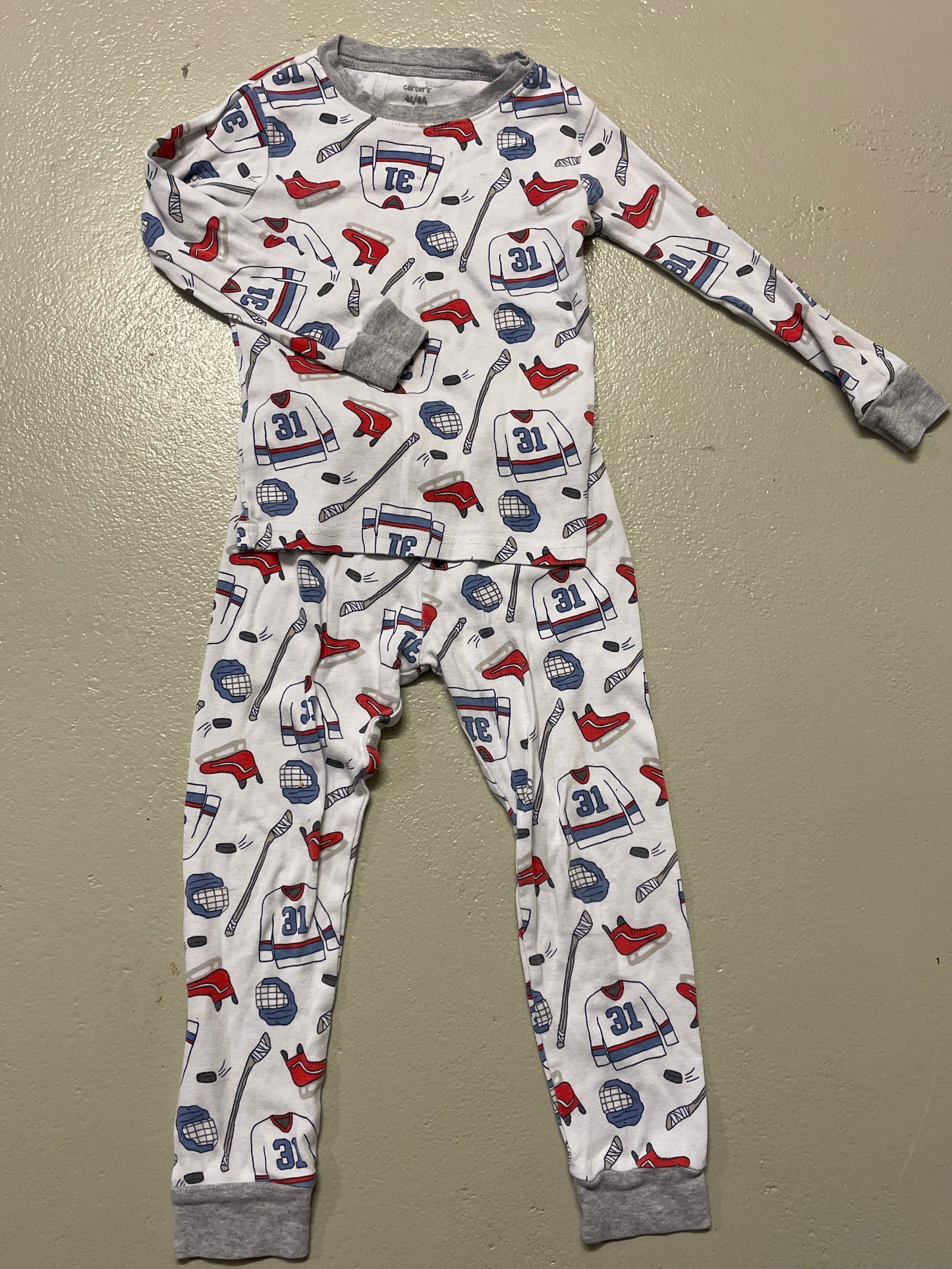 2er Set - Pyjama lang Eishockey- Gr. 104