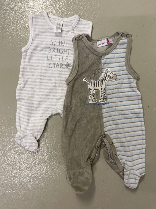 2er Bundle - Strampler kurz - Gr. 50