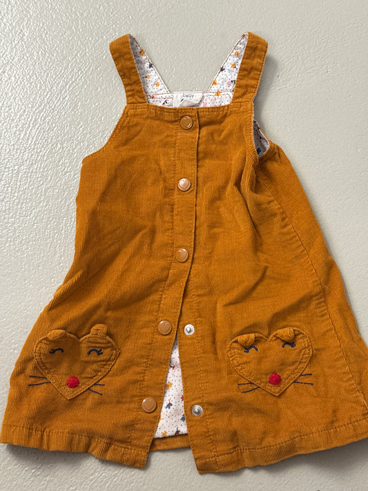 Cord-Kleid kurz - Gr. 80