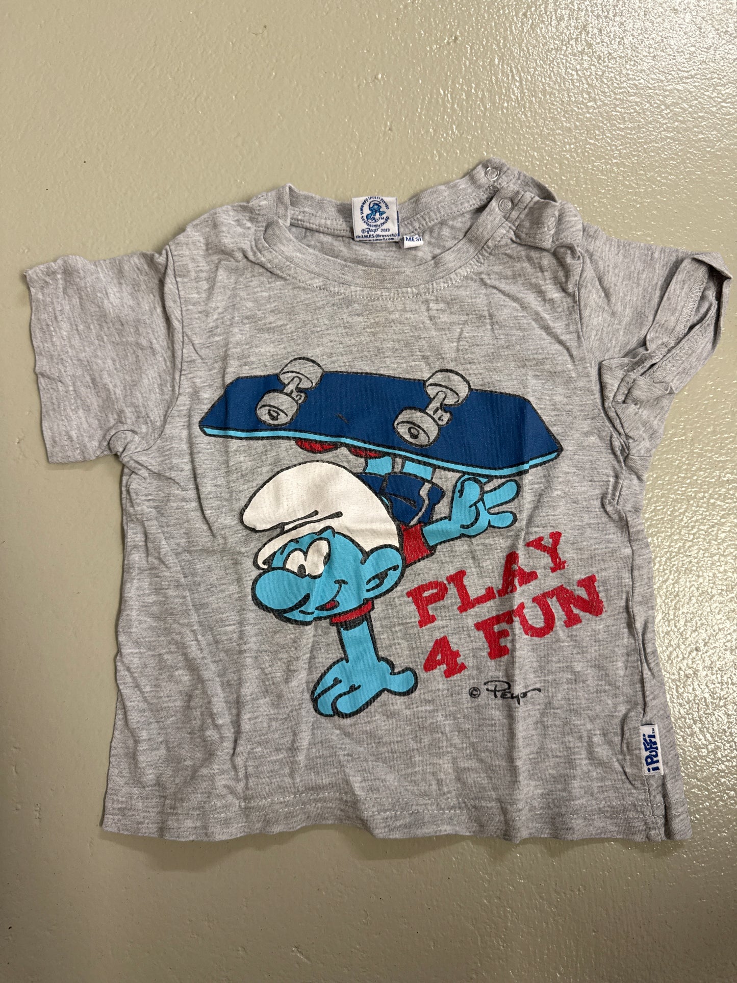 T-Shirt Schlumpf - Gr. 92/98