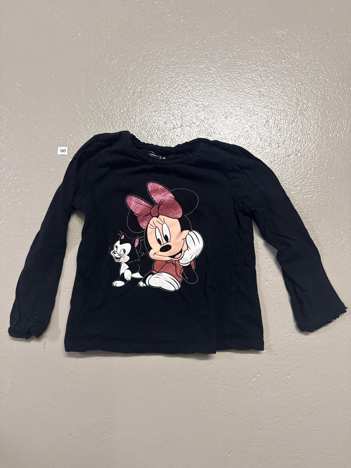 Langarmshirt mit Minnie Maus - Gr. 98