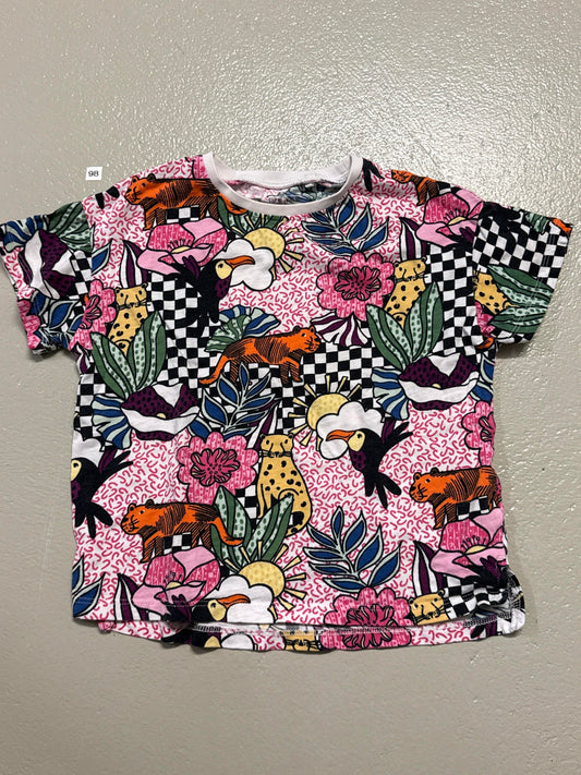 T-Shirt mit buntem Muster - Gr. 98