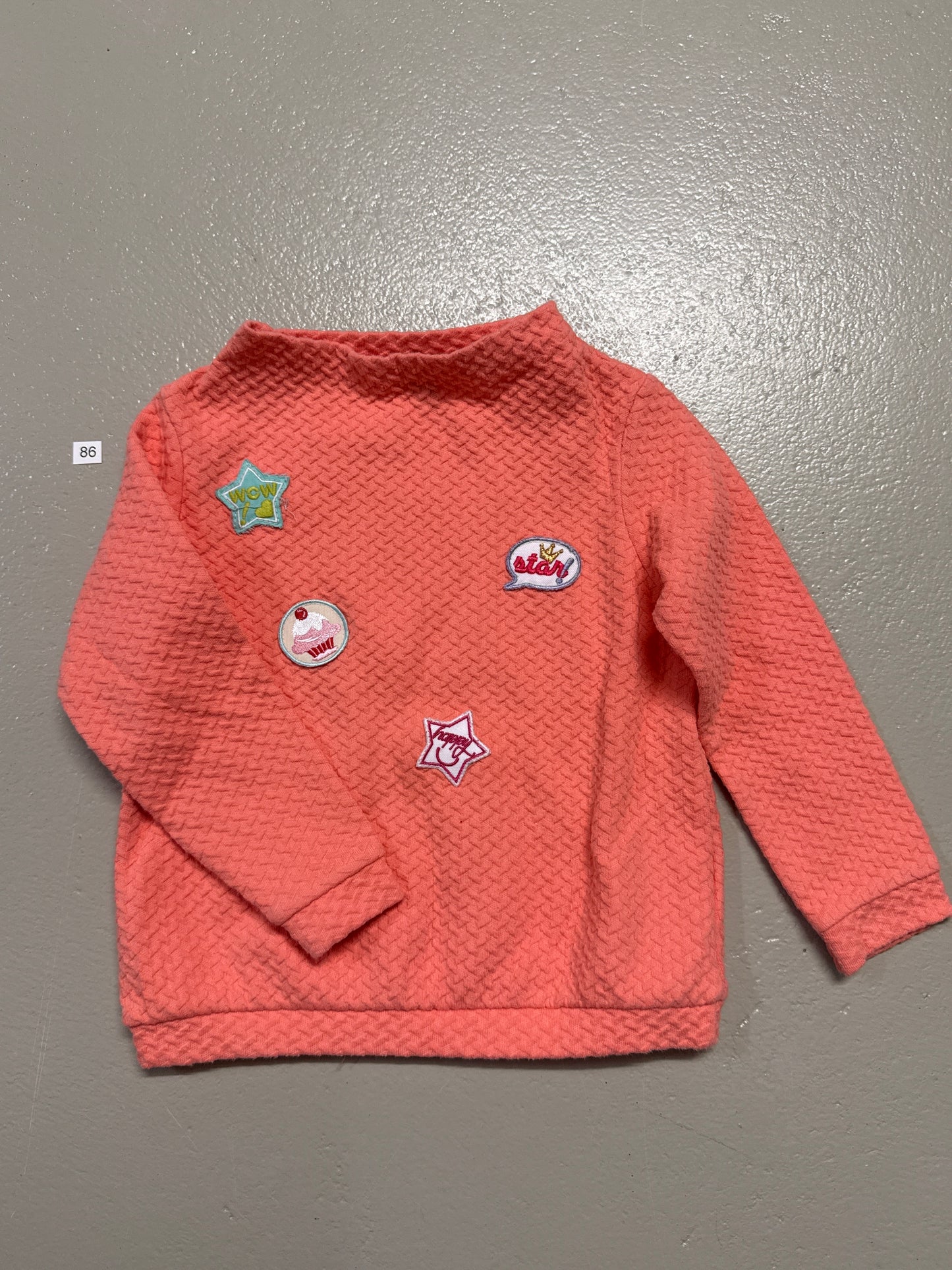 Sweatshirt mit Aufnähern - Gr. 86