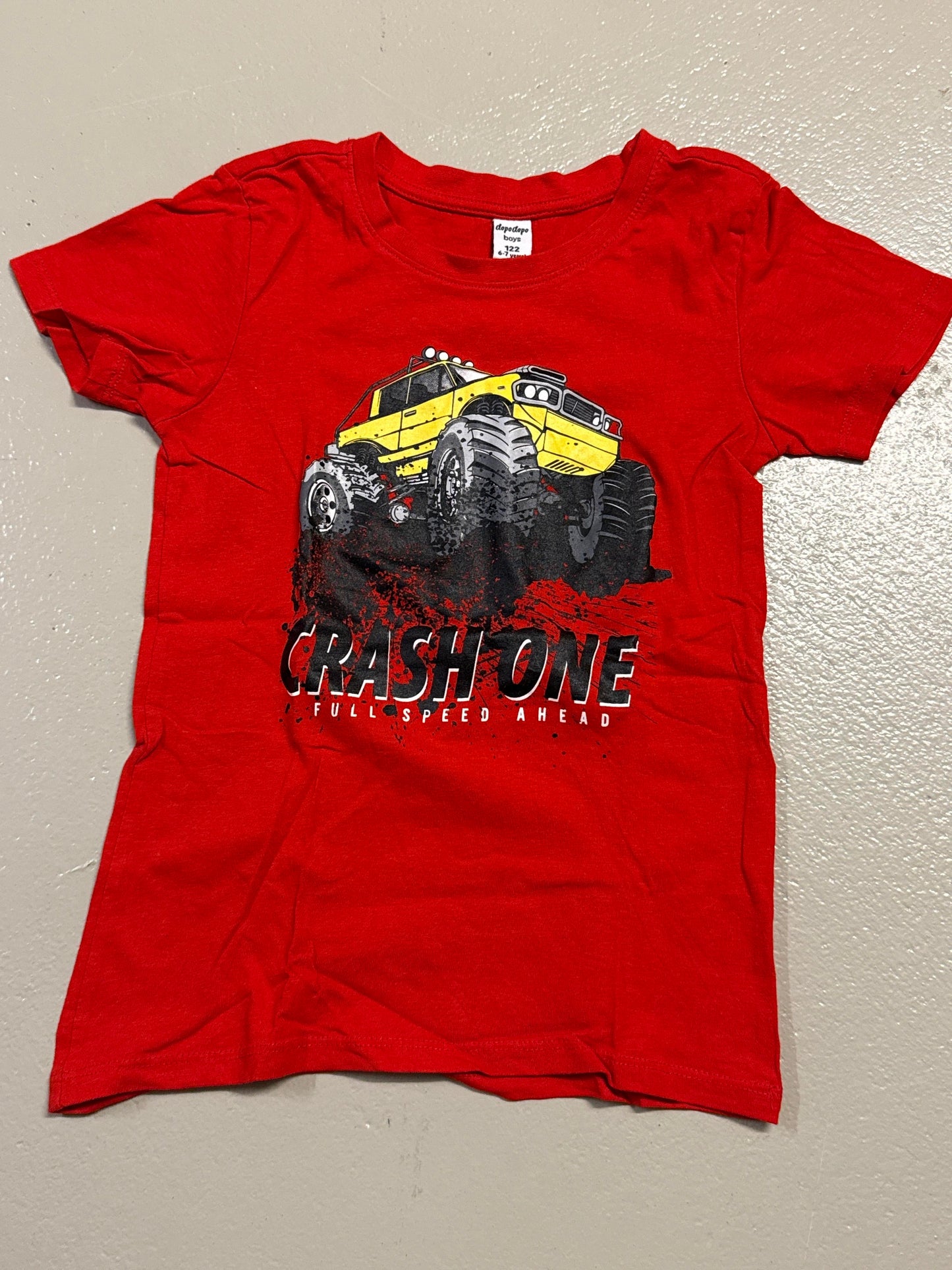 T-Shirt mit Monstertruck - Gr. 122