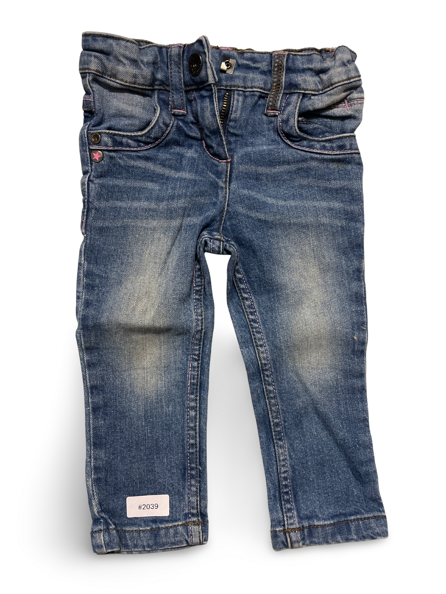 Jeanshose Blau Sterndetail - Gr. 86