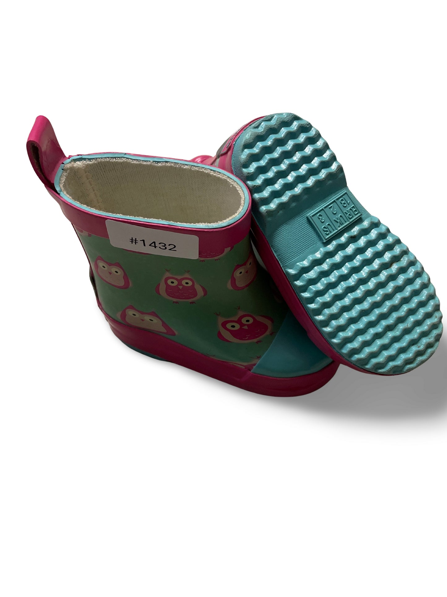 Gummistiefel mit Eulen - Gr. 18