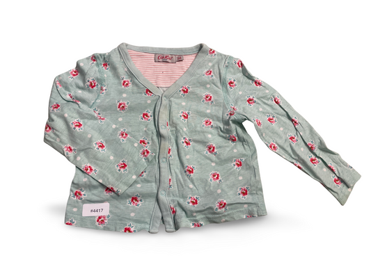 Cardigan mit Blumenmuster - Gr. 86