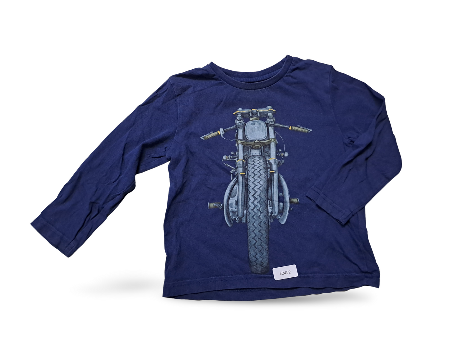 Langarmshirt mit Motorradprint - Gr. 92