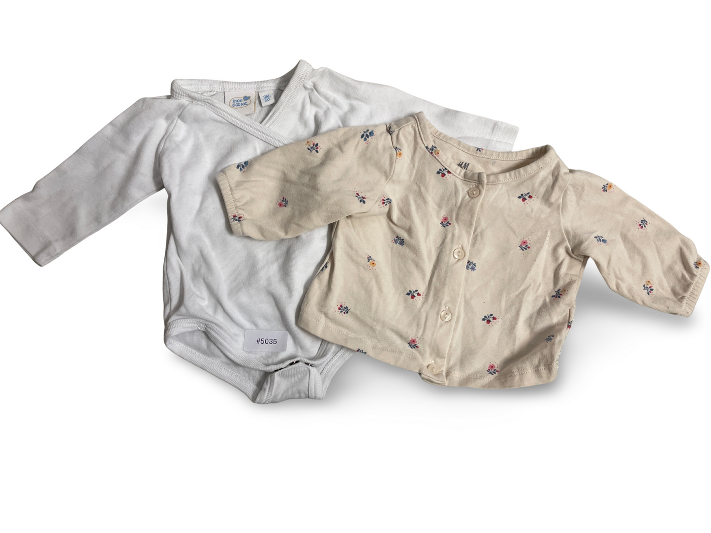 2er Bundle Wickelbody und Cardigan - Gr. 50