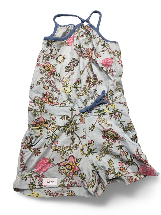 Träger-Jumpsuit mit Blumenmuster - Gr. 128