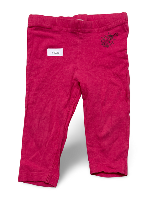 Rosa Leggings mit Marienkäfer - Gr. 74