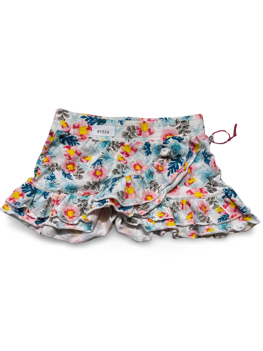 Rueschen-Shorts mit Blumenprint - Gr. 98